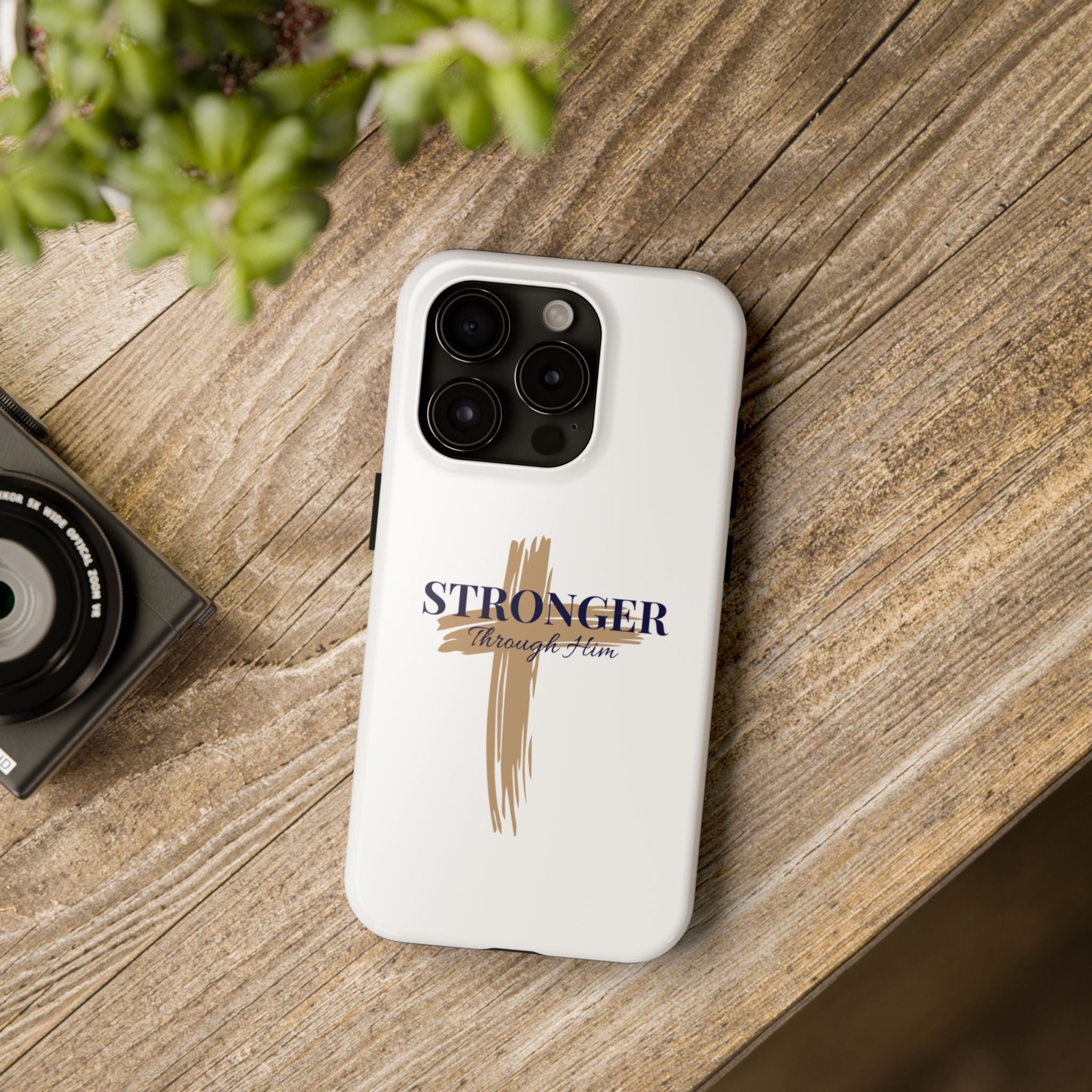 Stronger Through Him Phone Case