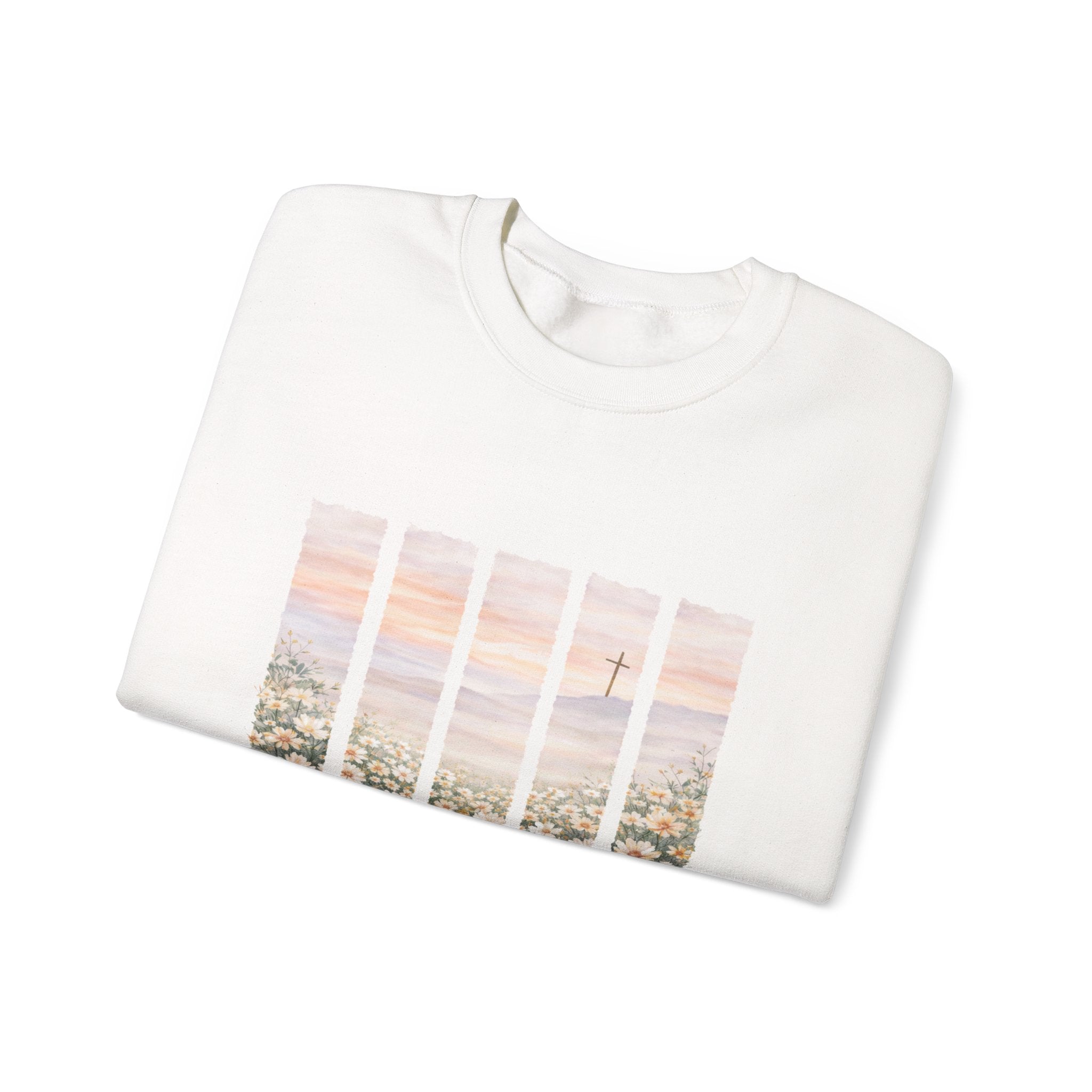 Christian Floral Crewneck Sweatshirt John 3:16