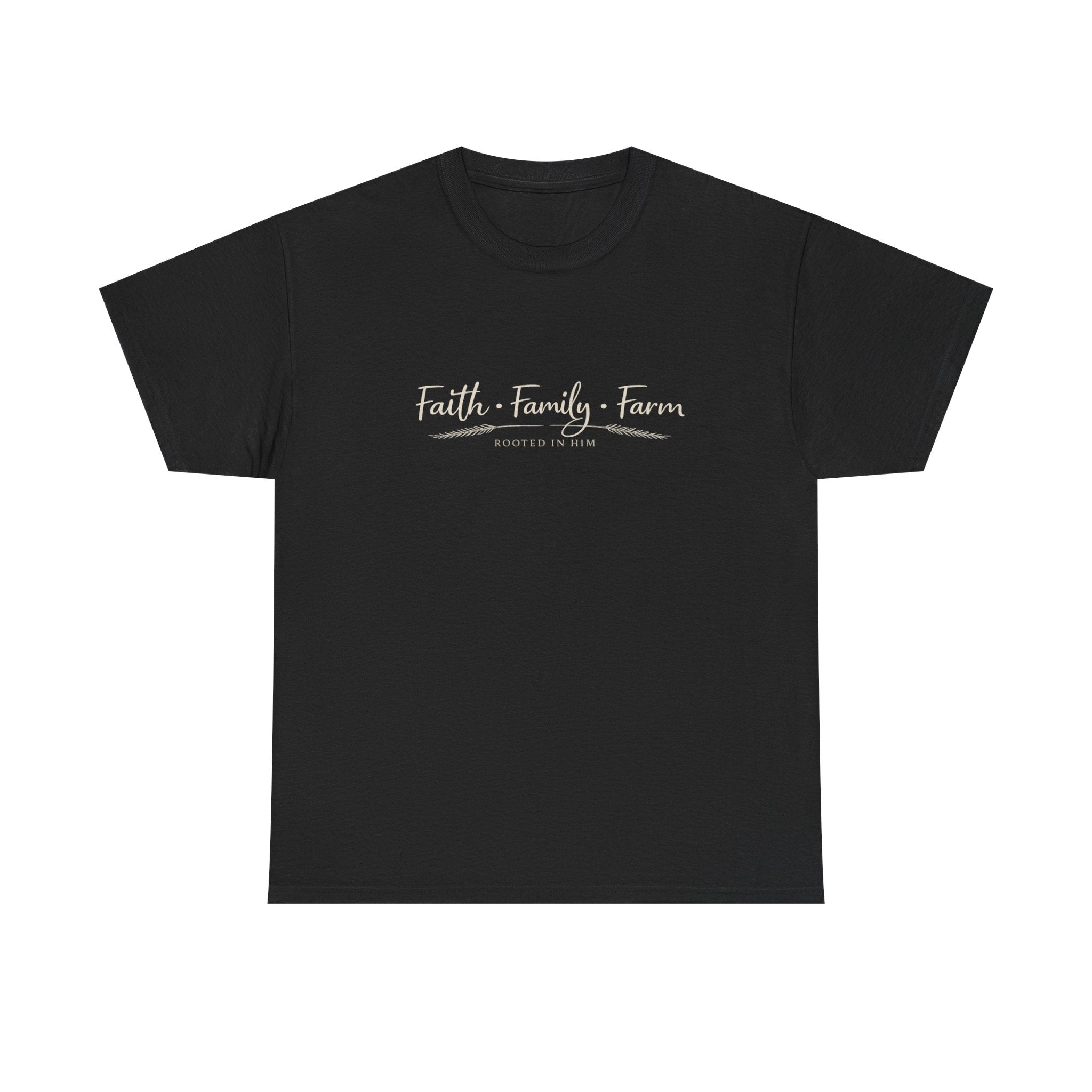 Faith Family Farm Shirt | Christian Country Tee | Rooted in Faith T-Shirt | Farm Life Apparel | Faith Based Gift for Women