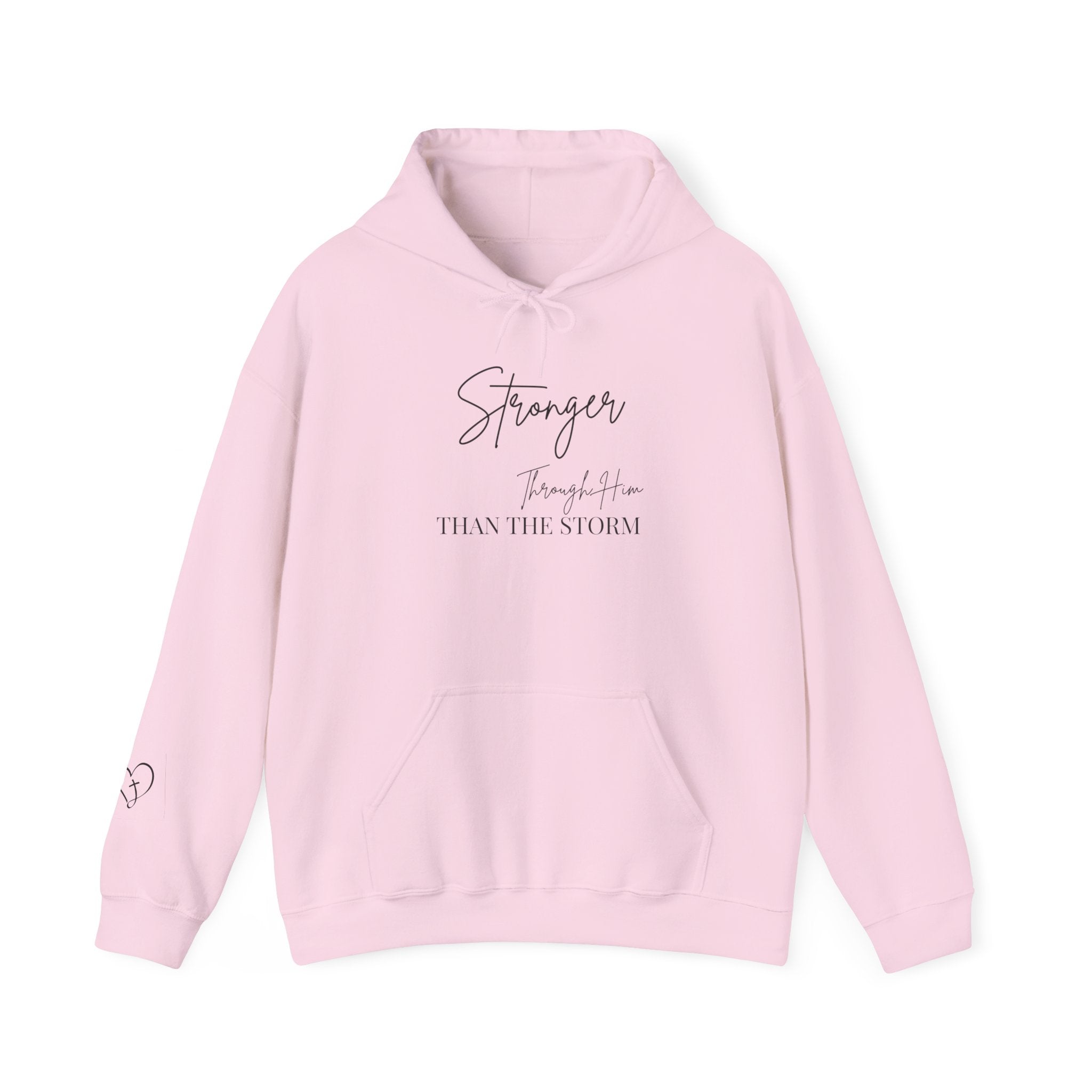 Hoodie - "Stronger Than the Storm" Minimal Comfort Hoodie