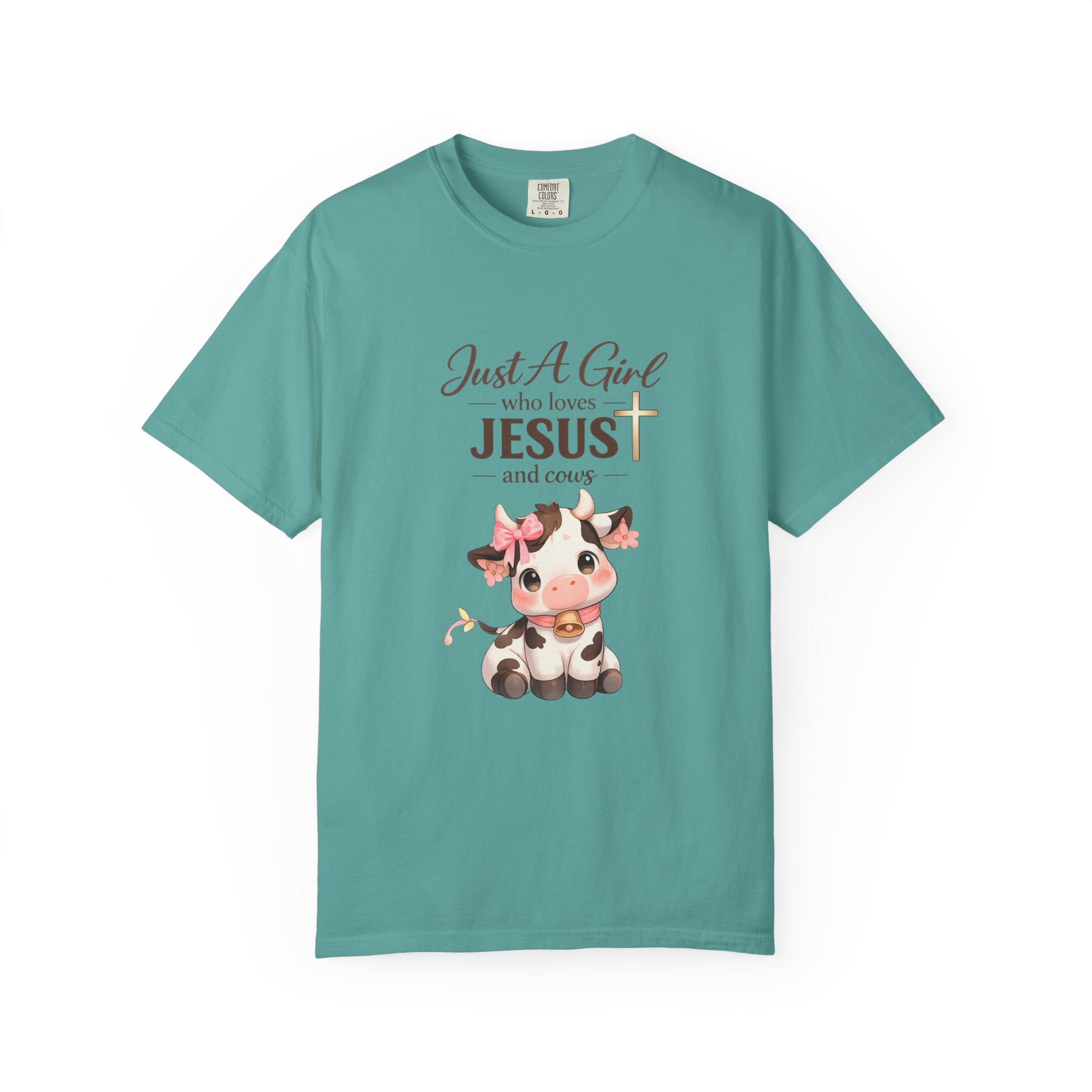 Just a Girl Who Loves Jesus and Cows Tee