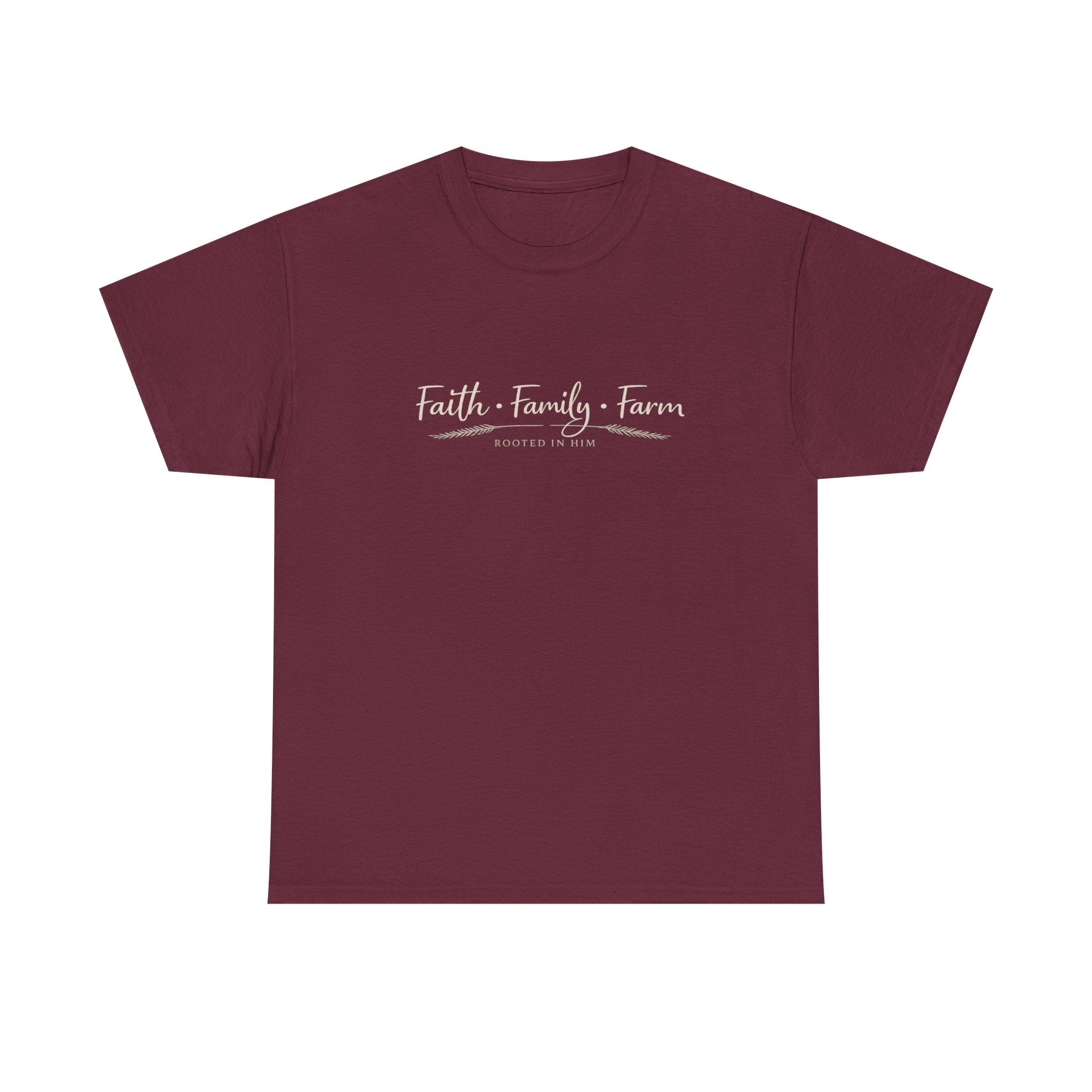 Faith Family Farm Shirt | Christian Country Tee | Rooted in Faith T-Shirt | Farm Life Apparel | Faith Based Gift for Women