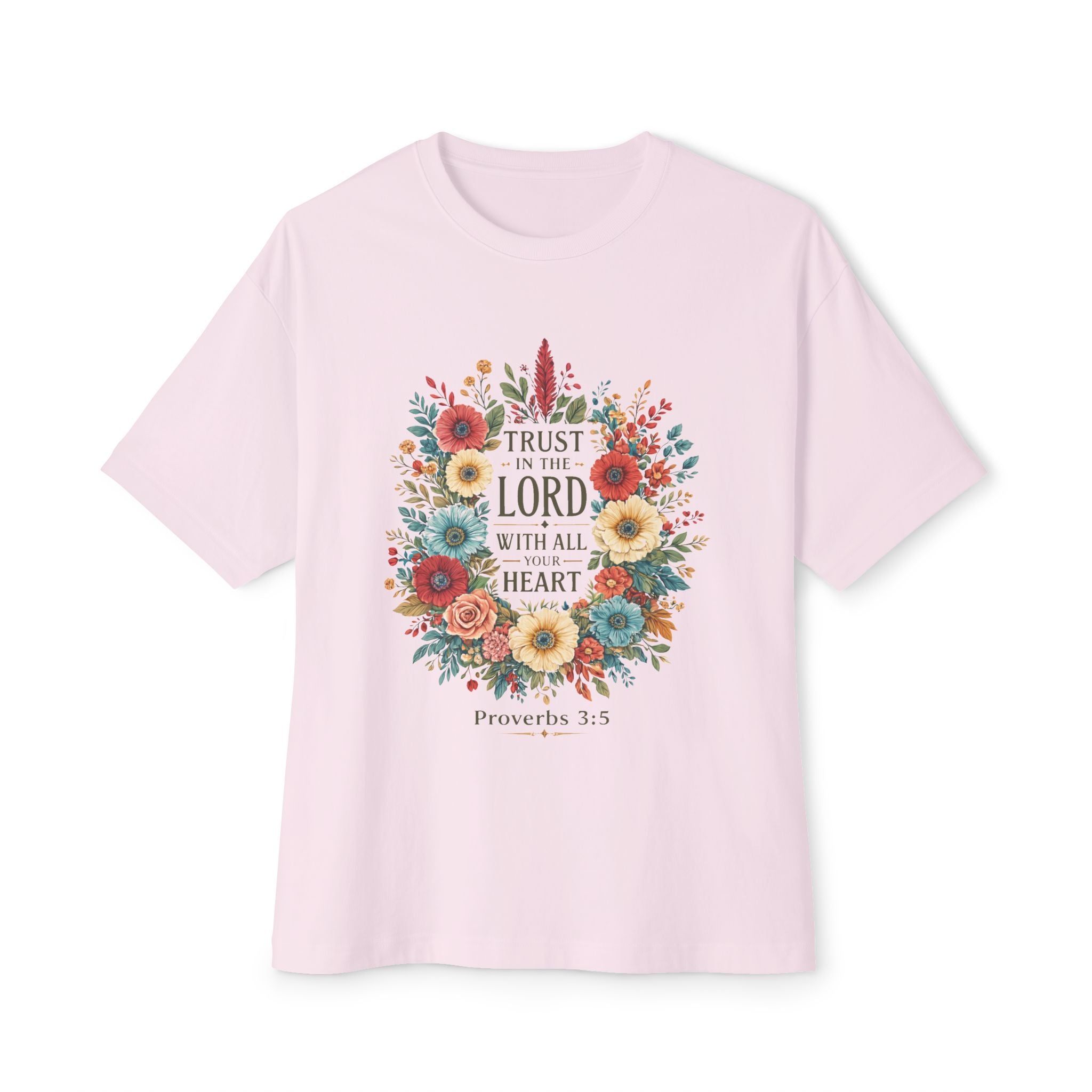 "Trust in the Lord with All Your Heart" Faith Floral Tee