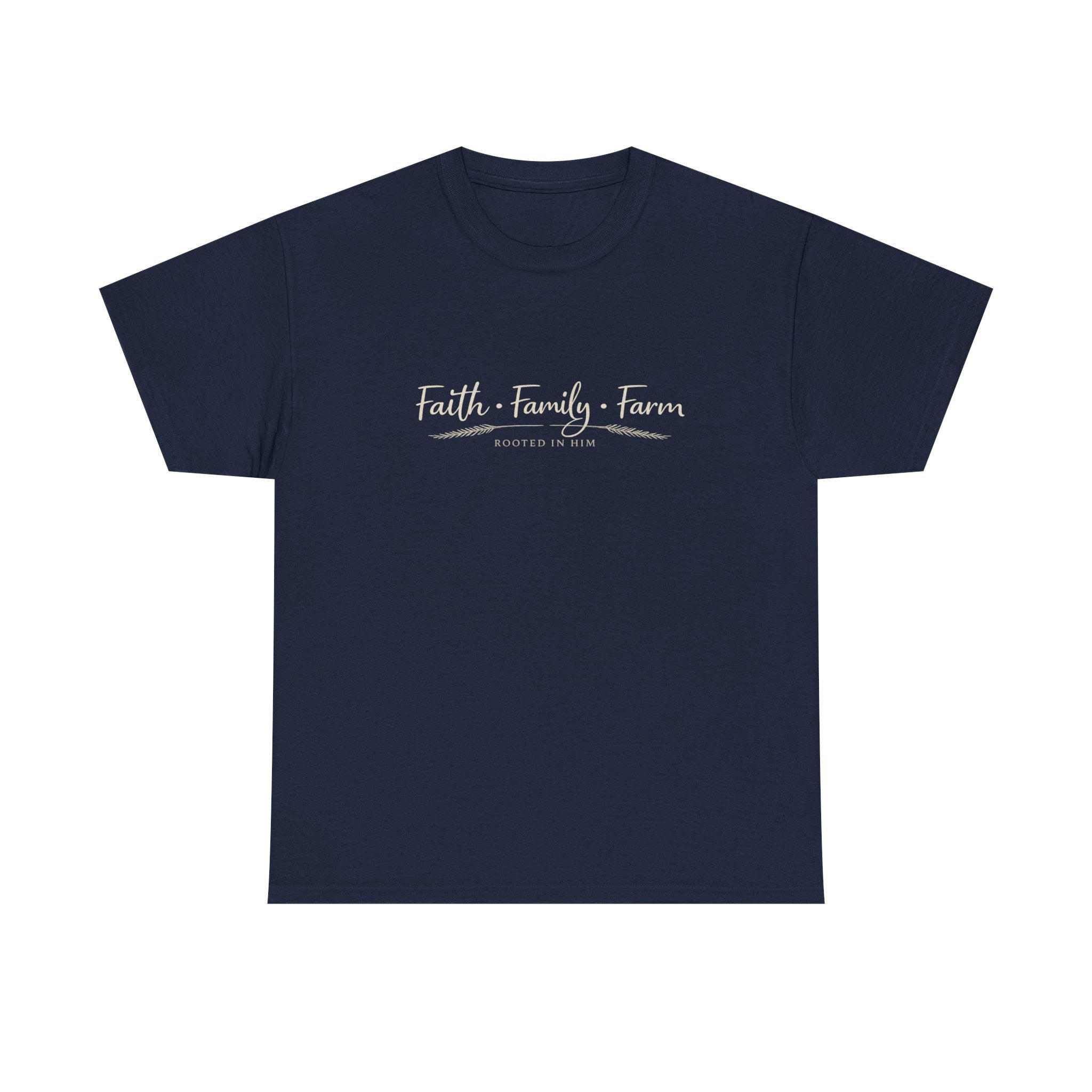 Faith Family Farm Shirt | Christian Country Tee | Rooted in Faith T-Shirt | Farm Life Apparel | Faith Based Gift for Women