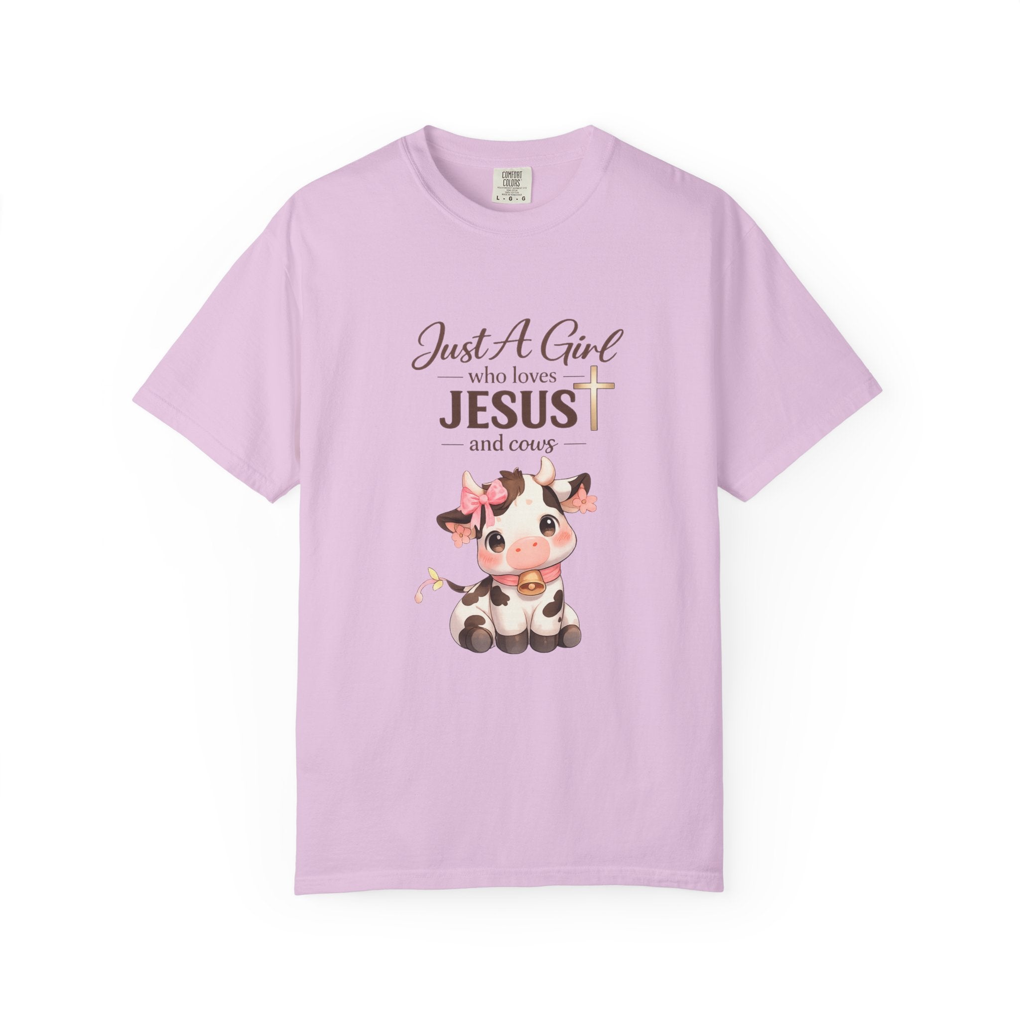 Just a Girl Who Loves Jesus and Cows Tee