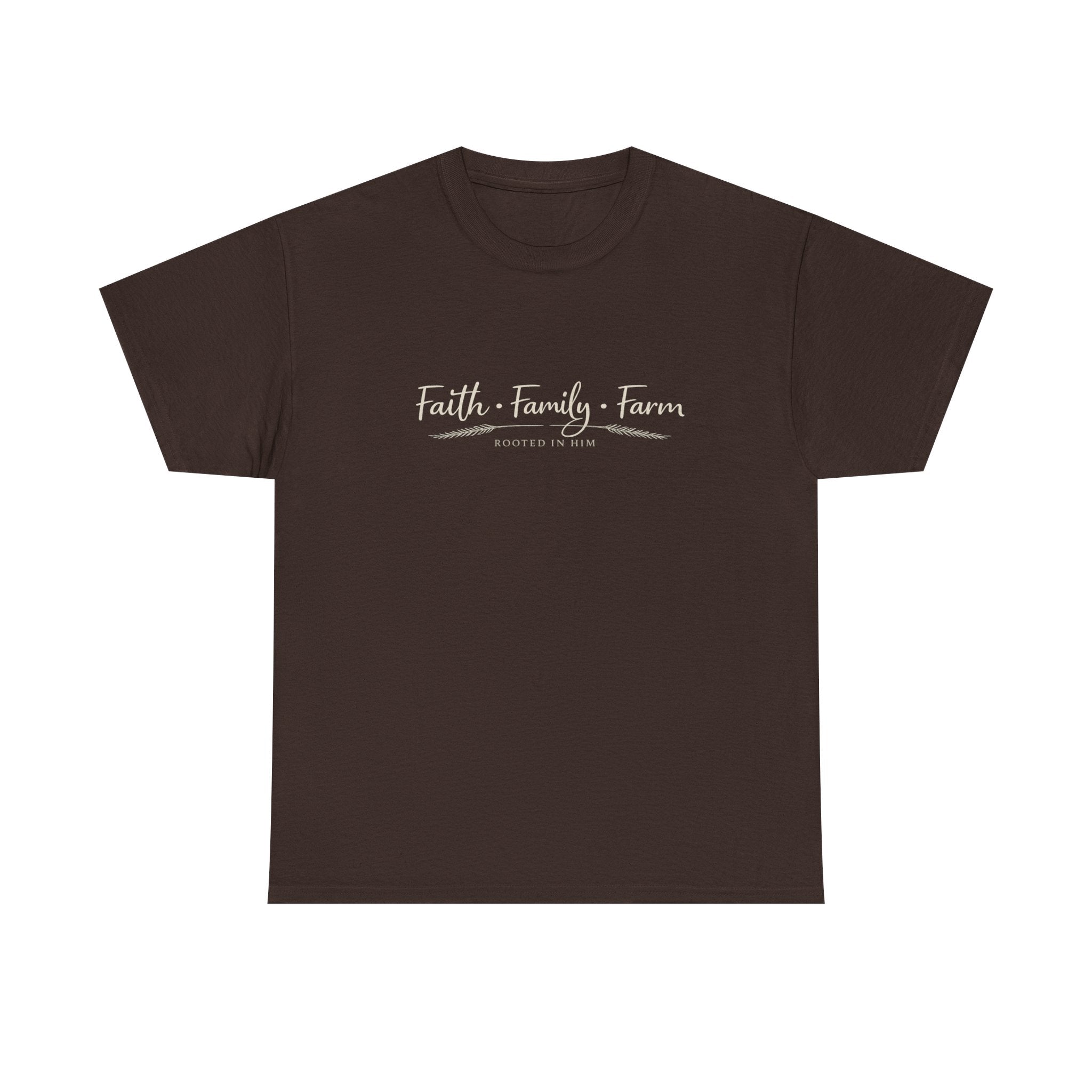 Faith Family Farm Shirt | Christian Country Tee | Rooted in Faith T-Shirt | Farm Life Apparel | Faith Based Gift for Women