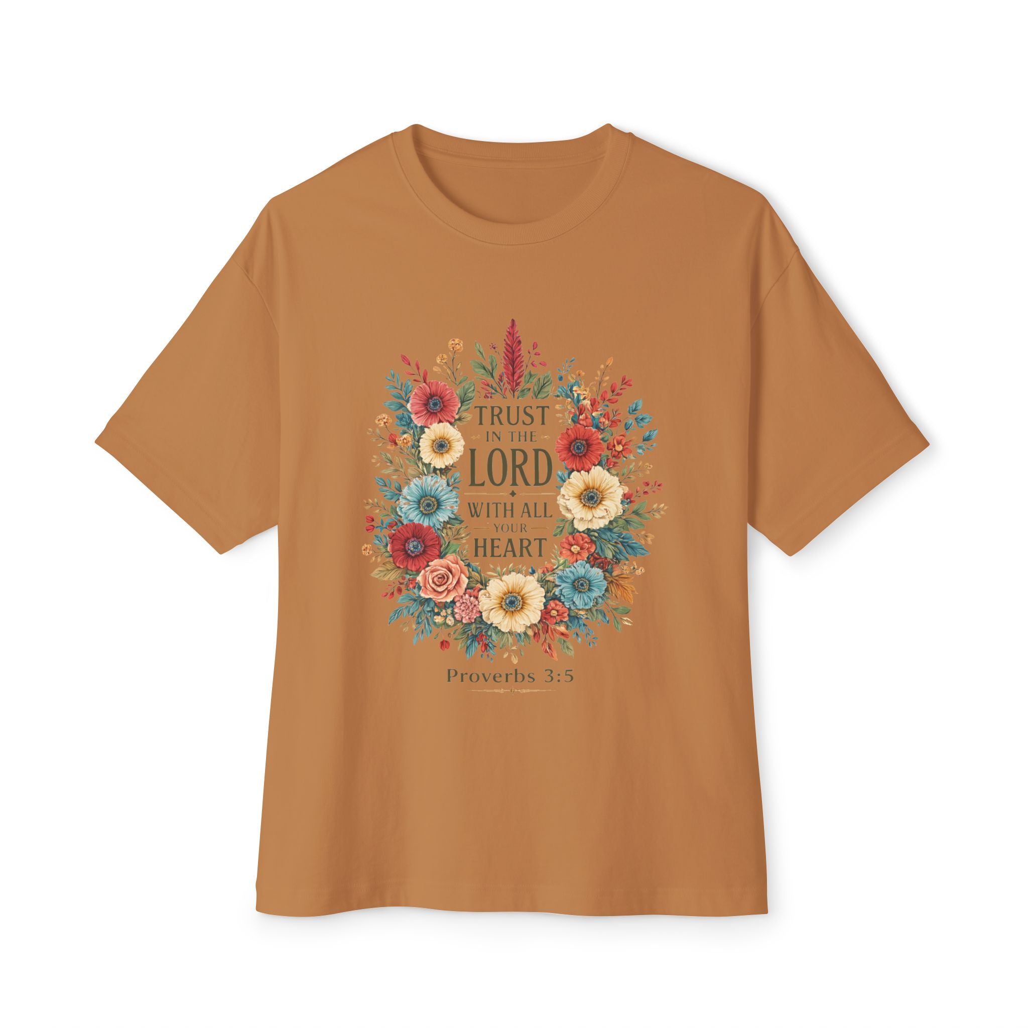 "Trust in the Lord with All Your Heart" Faith Floral Tee