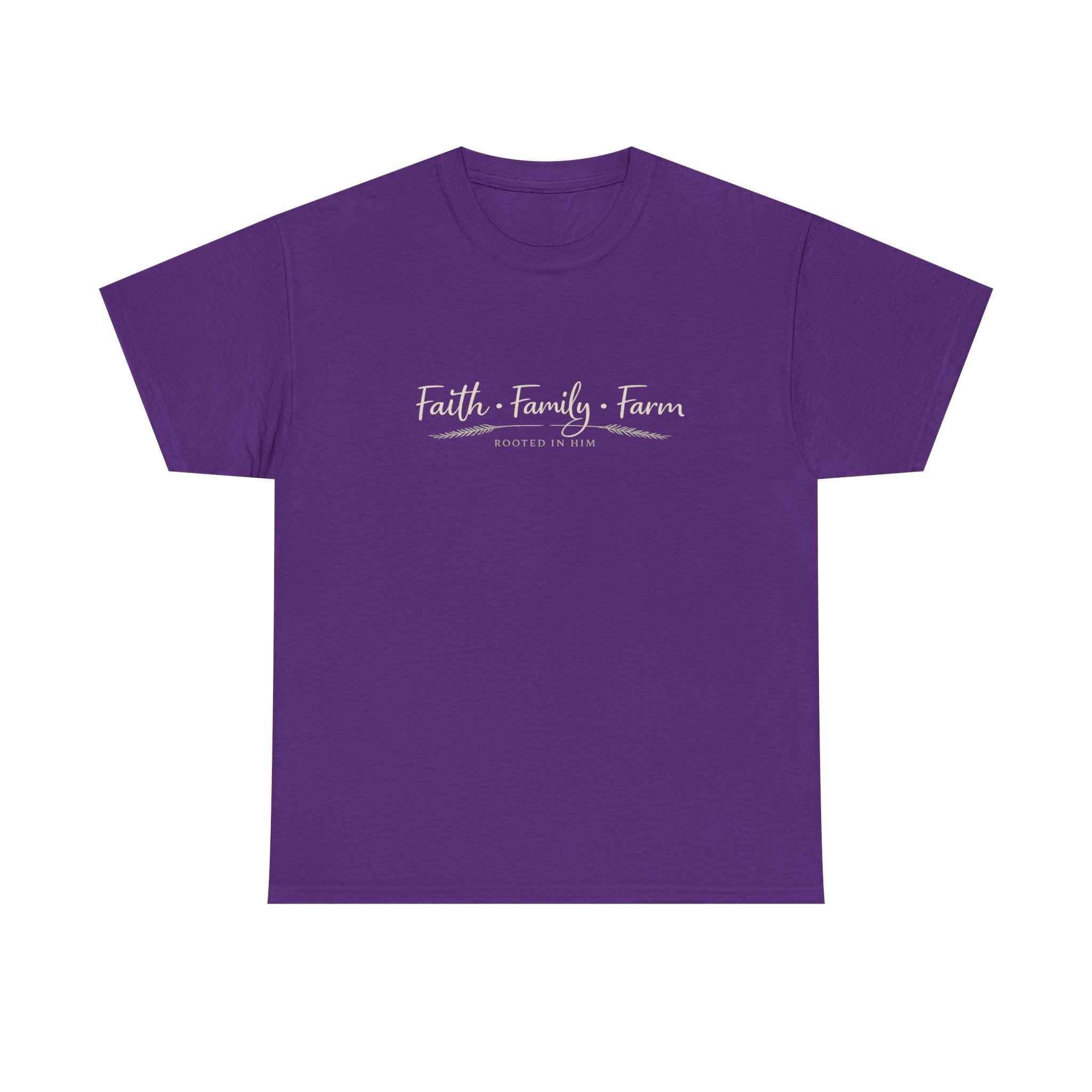 Faith Family Farm Shirt | Christian Country Tee | Rooted in Faith T-Shirt | Farm Life Apparel | Faith Based Gift for Women