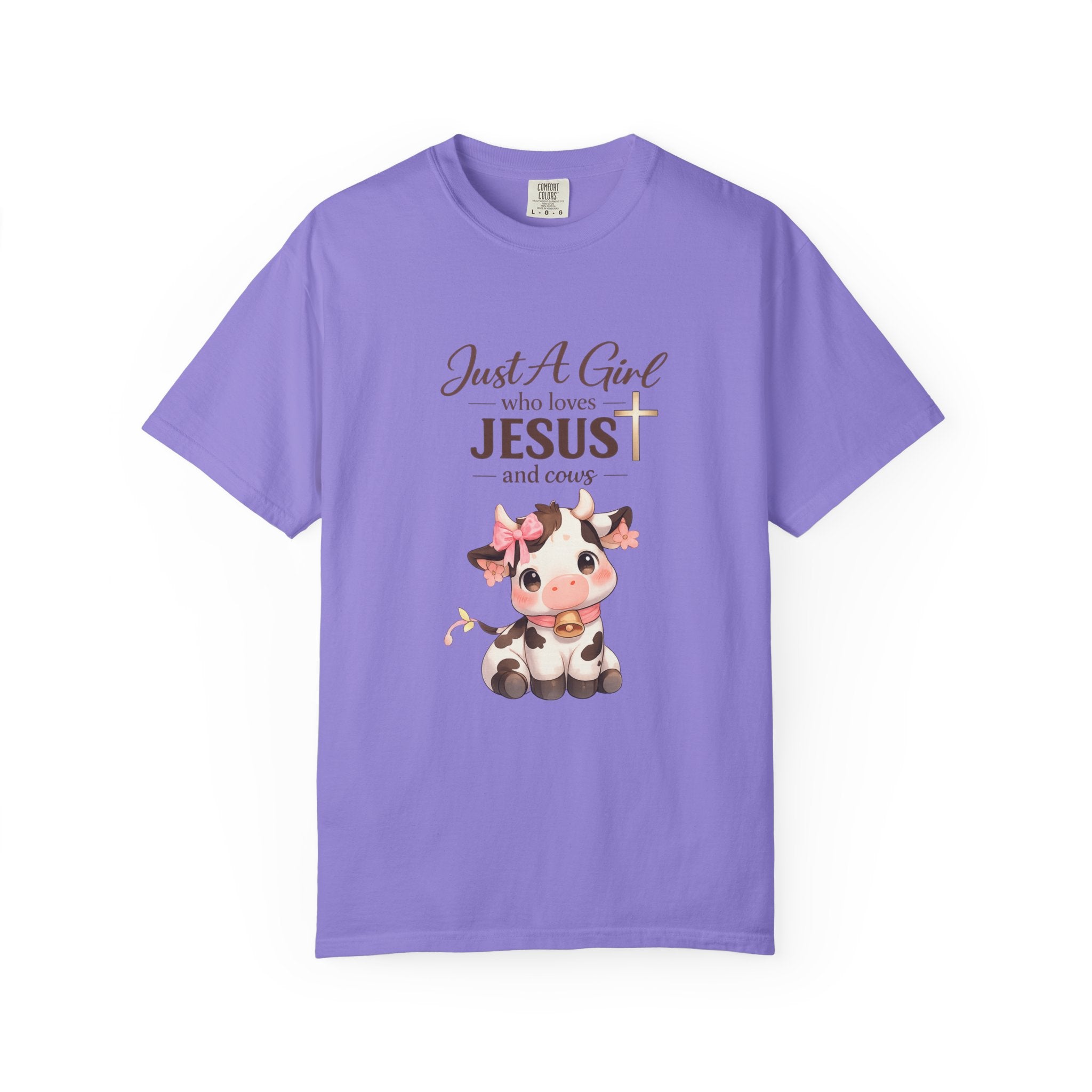 Just a Girl Who Loves Jesus and Cows Tee