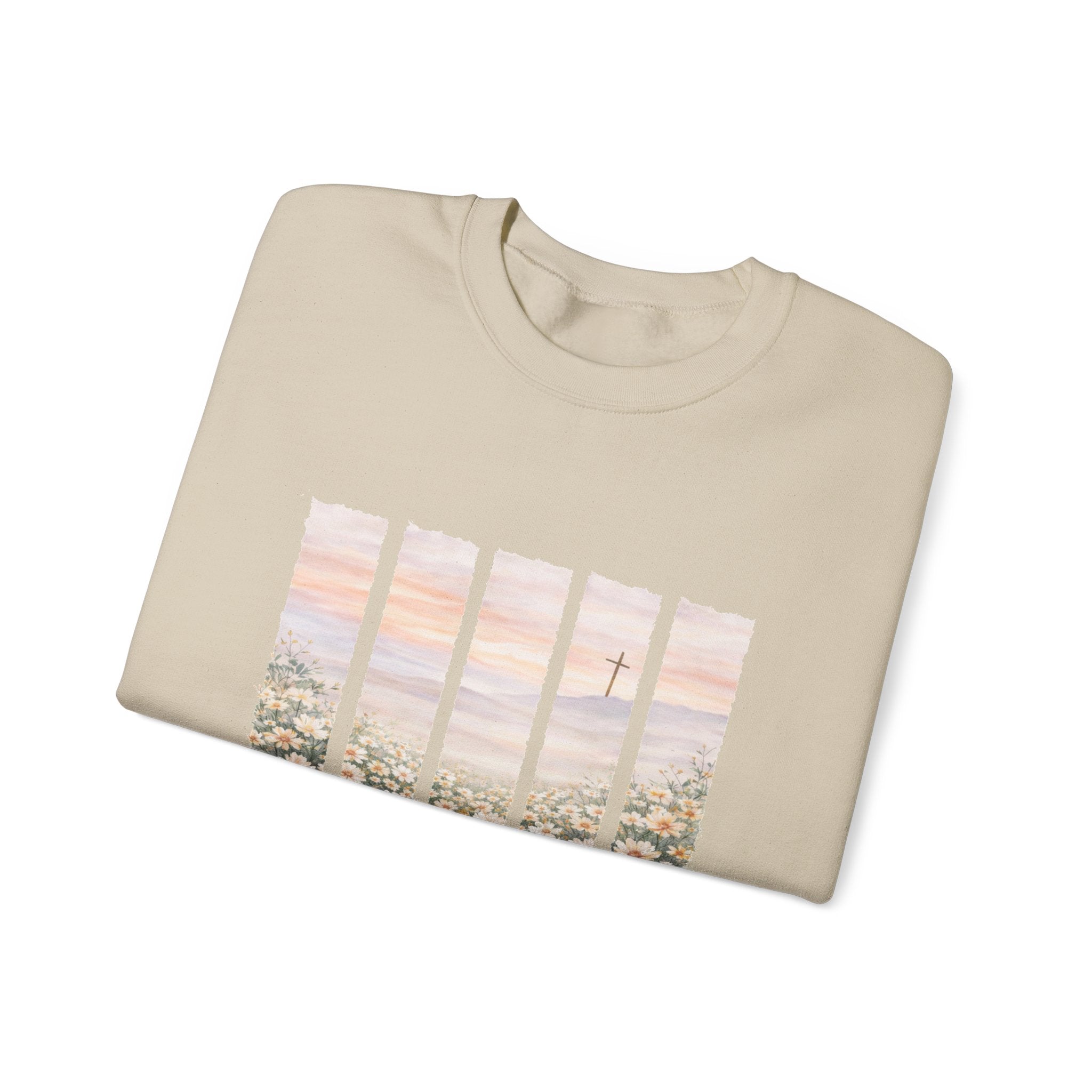 Christian Floral Crewneck Sweatshirt John 3:16