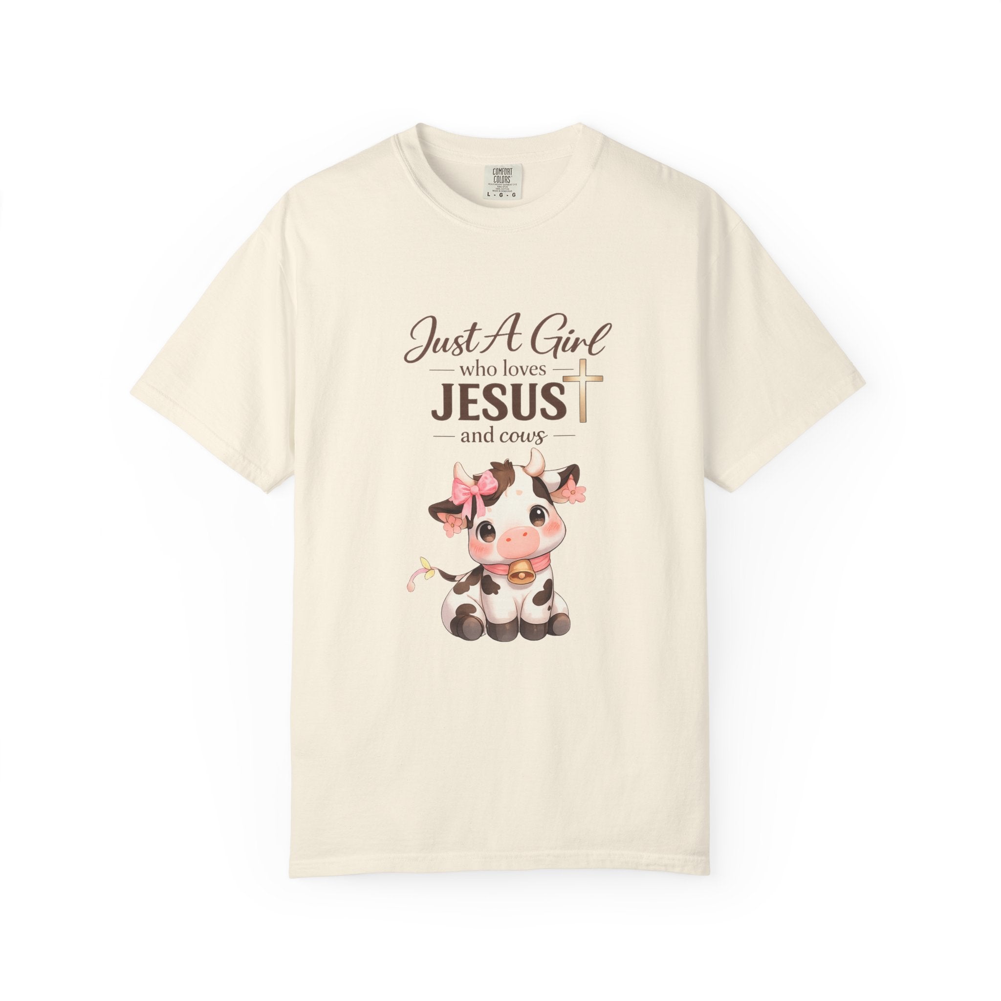 Just a Girl Who Loves Jesus and Cows Tee