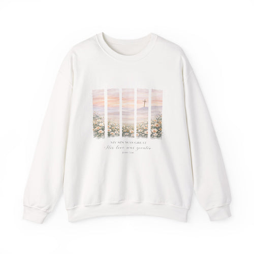 Christian Floral Crewneck Sweatshirt John 3:16