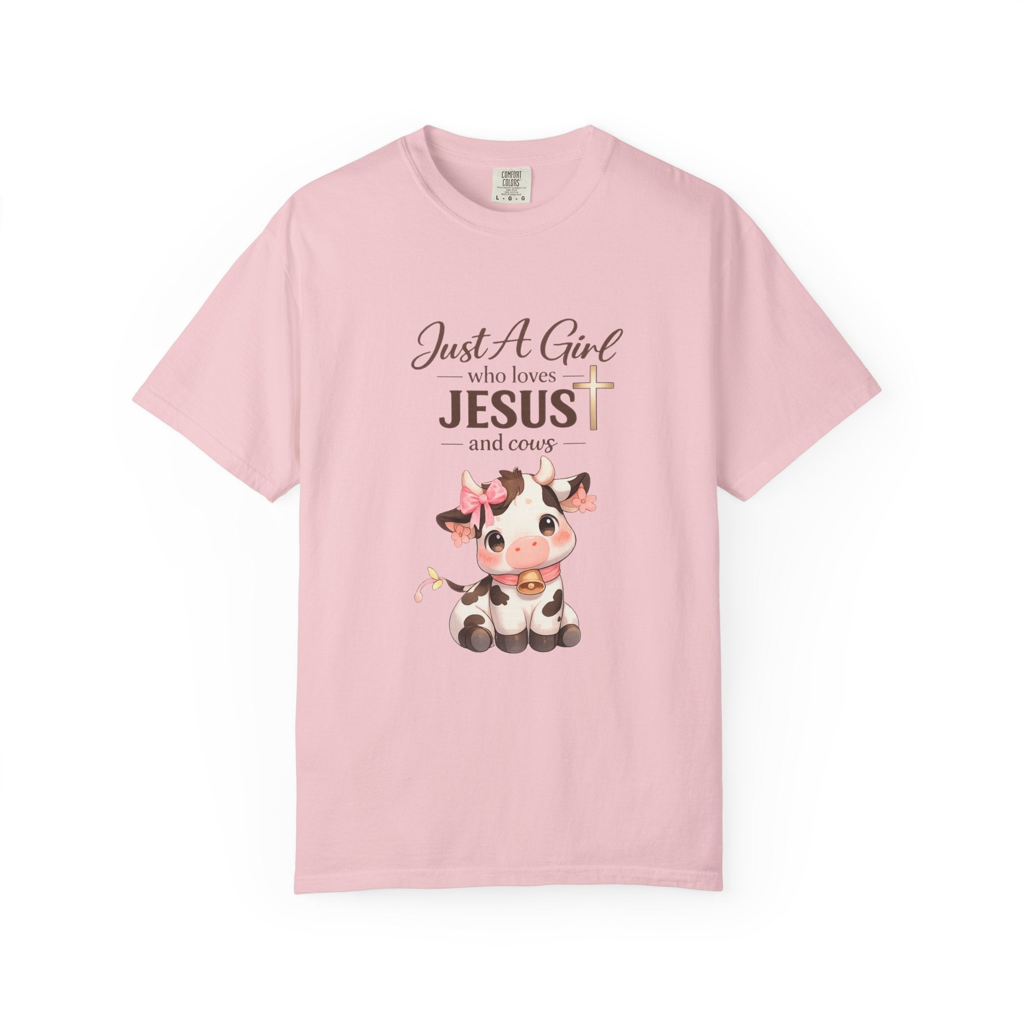 Just a Girl Who Loves Jesus and Cows Tee
