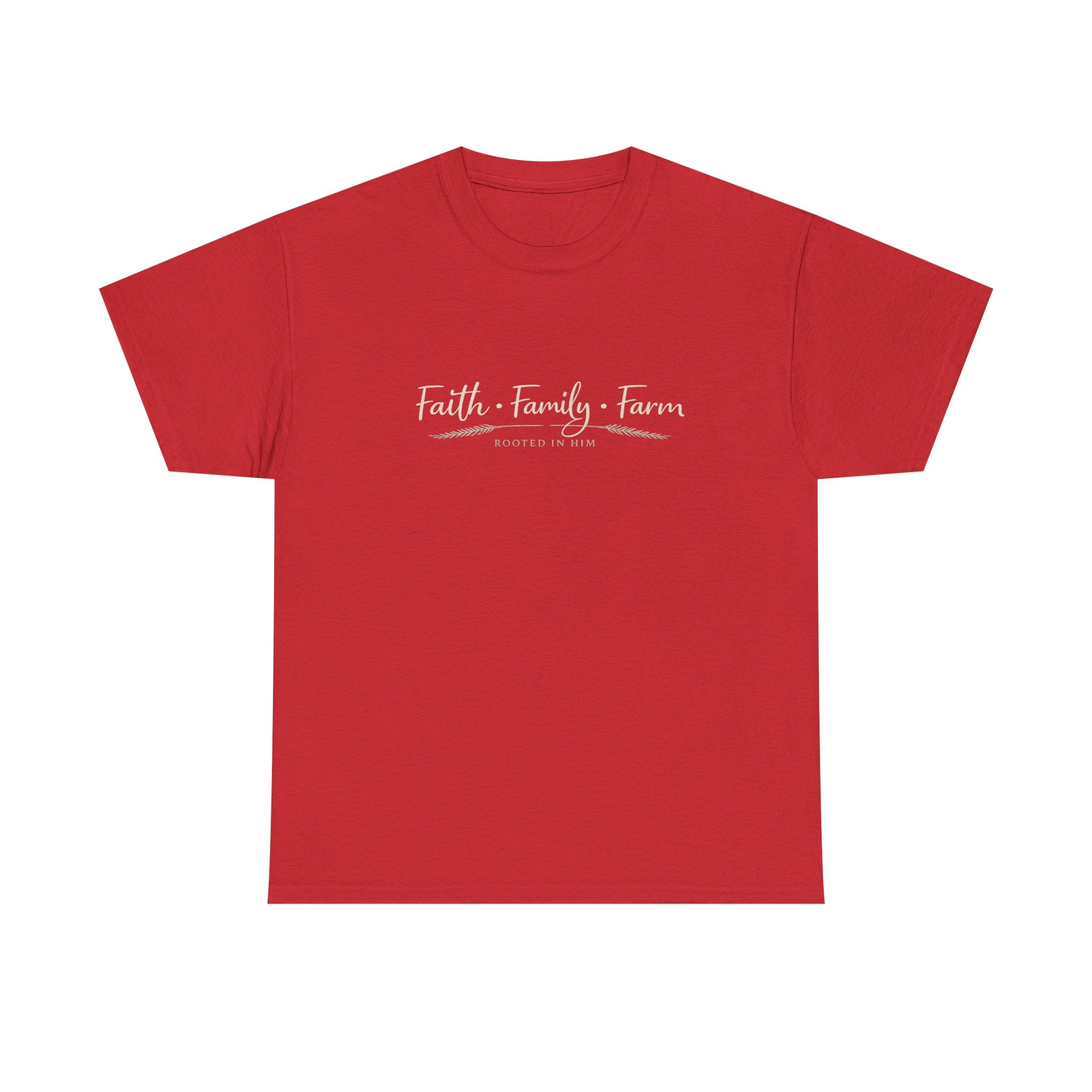 Faith Family Farm Shirt | Christian Country Tee | Rooted in Faith T-Shirt | Farm Life Apparel | Faith Based Gift for Women
