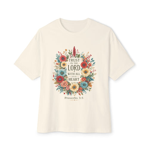 "Trust in the Lord with All Your Heart" Faith Floral Tee