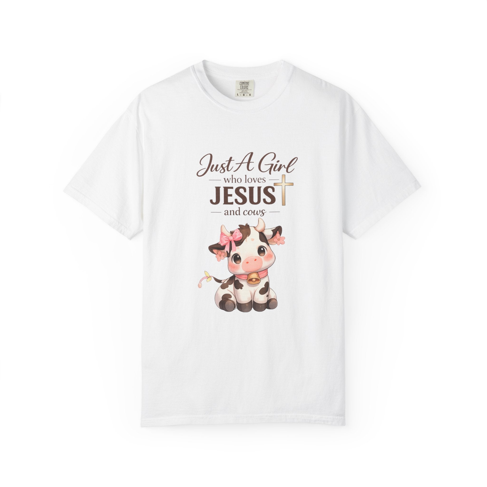 Just a Girl Who Loves Jesus and Cows Tee