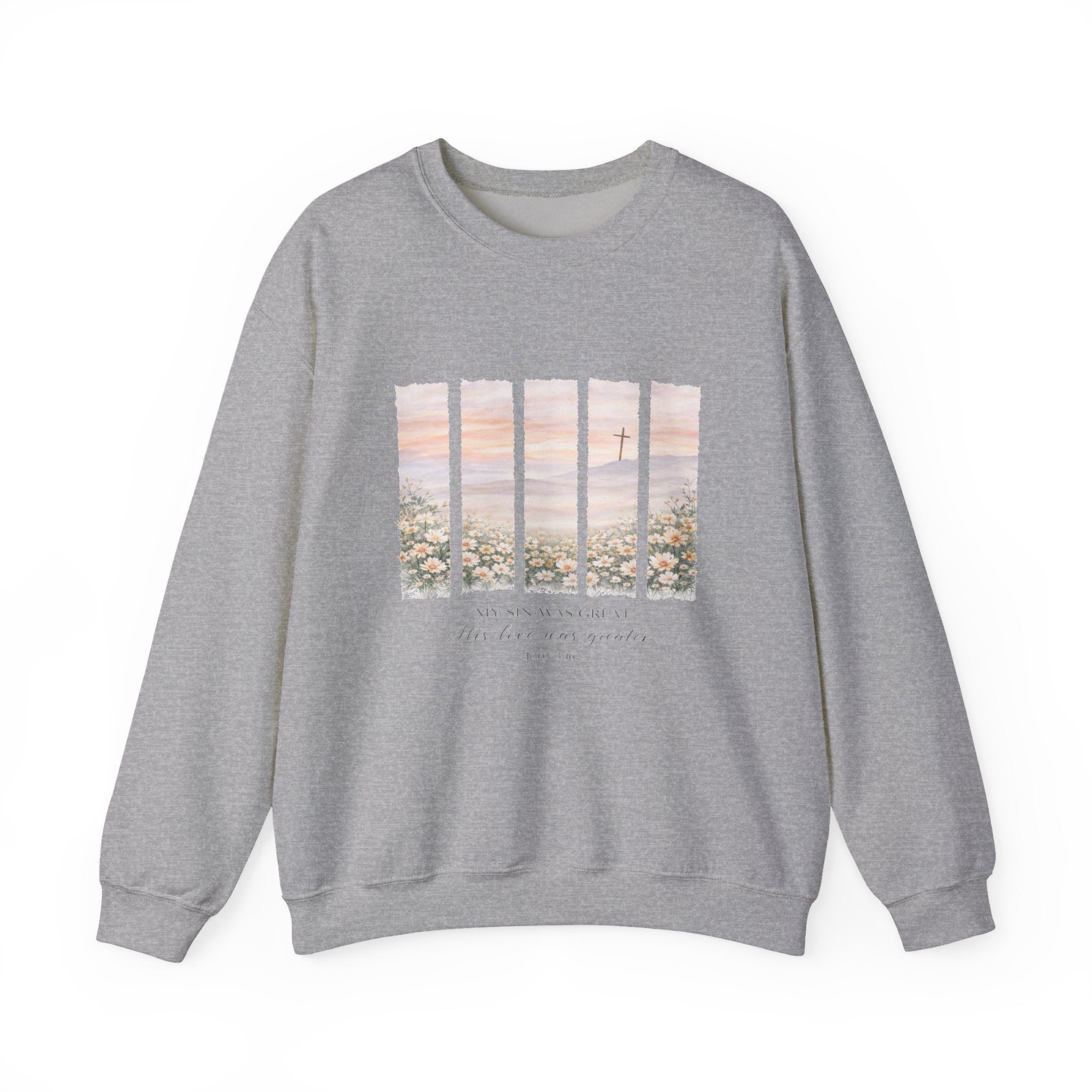 Christian Floral Crewneck Sweatshirt John 3:16