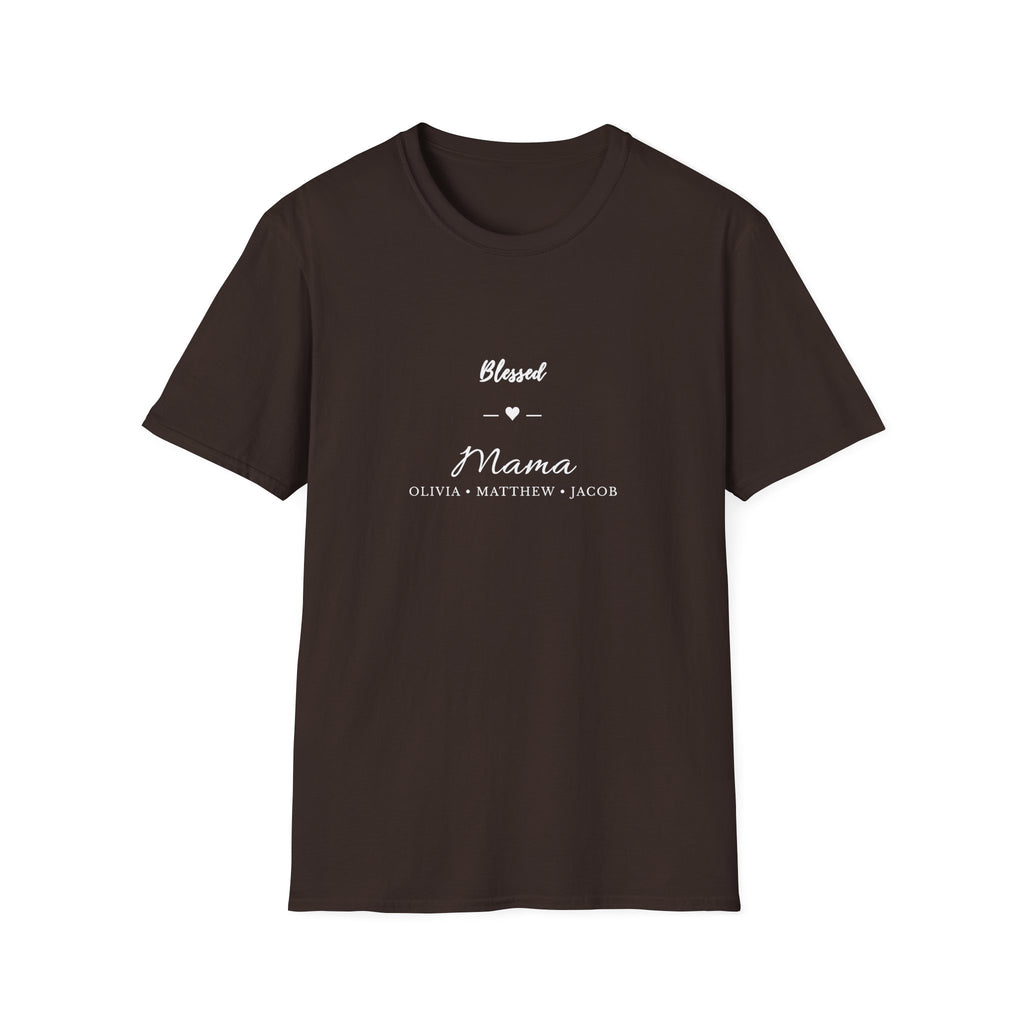 Personalized Blessed Mama Shirt