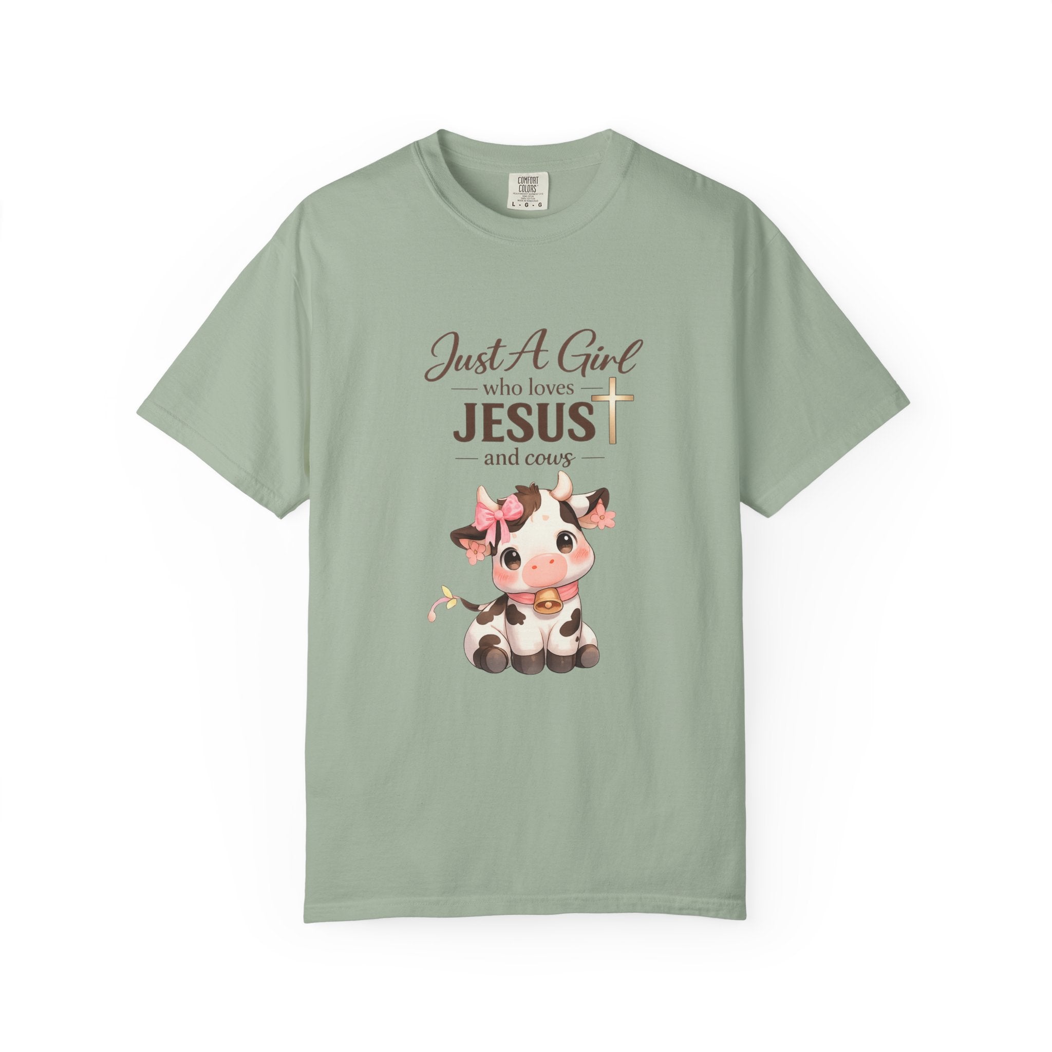 Just a Girl Who Loves Jesus and Cows Tee
