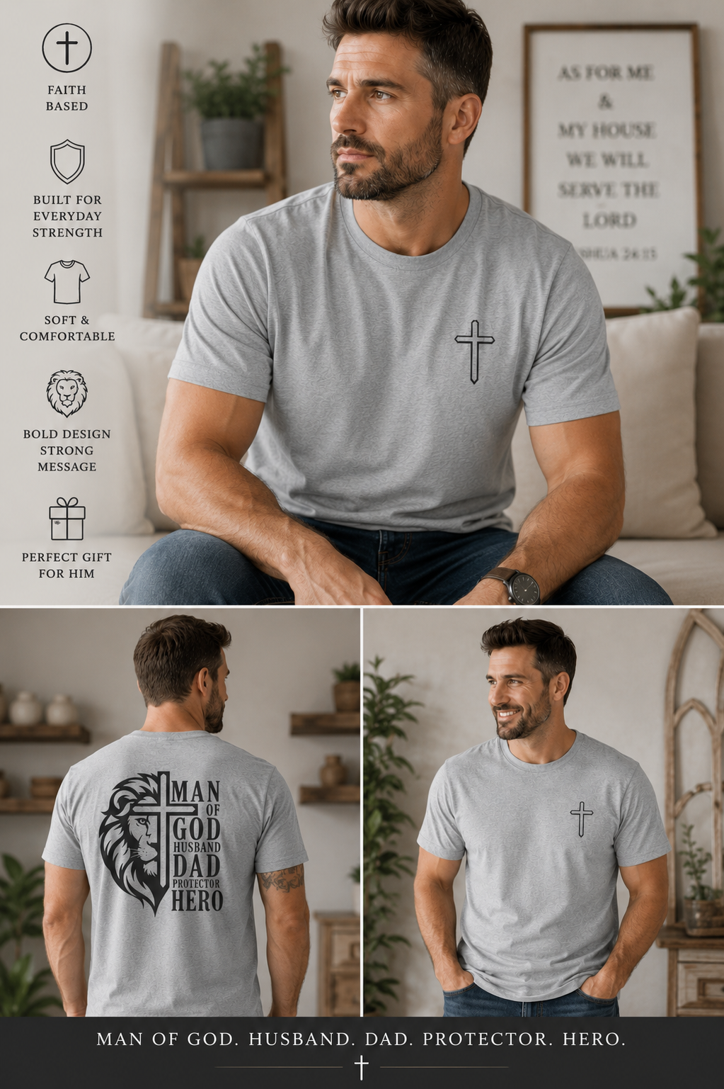 Christian Dad Shirt Man of God